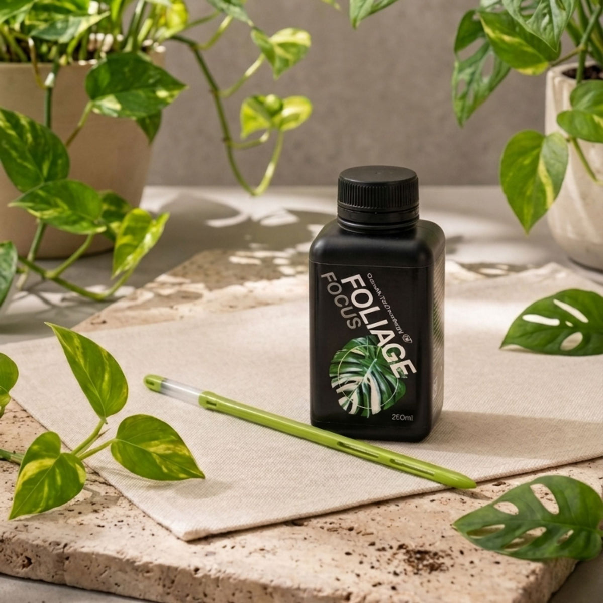 Plant Care Starter Kit with Sustee plant moisture indicator and Foliage Focus 250ml