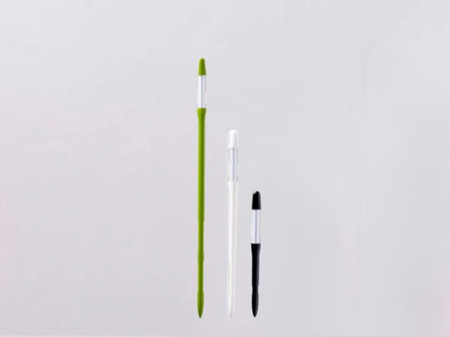 Large green, medium white, and small black Sustee plant moisture sticks