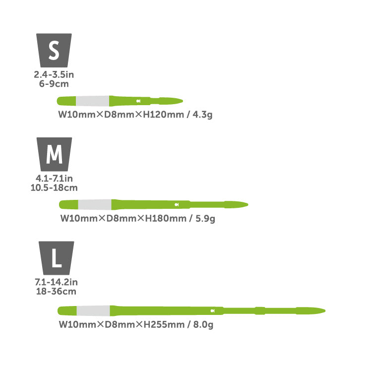 Size Guide for Sustee small medium and large